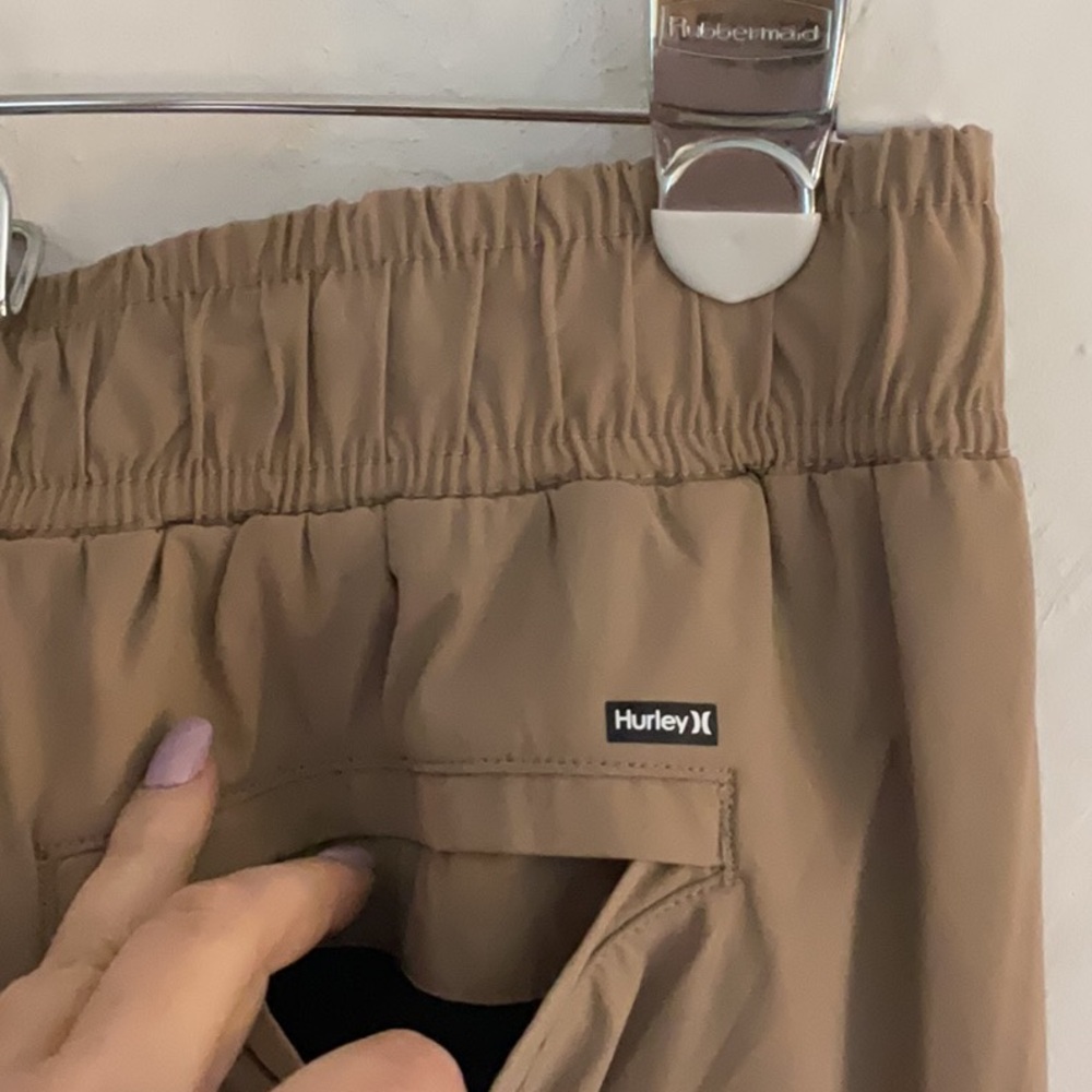 Hurley Active Jogger Exist New Lt Warp Knit Pant, Size M, Bristlecone/Tan, NWT - Picture 5 of 11